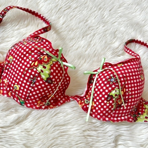 Intimissimi Gingham Butterfly Bra - Picture 2 of 12